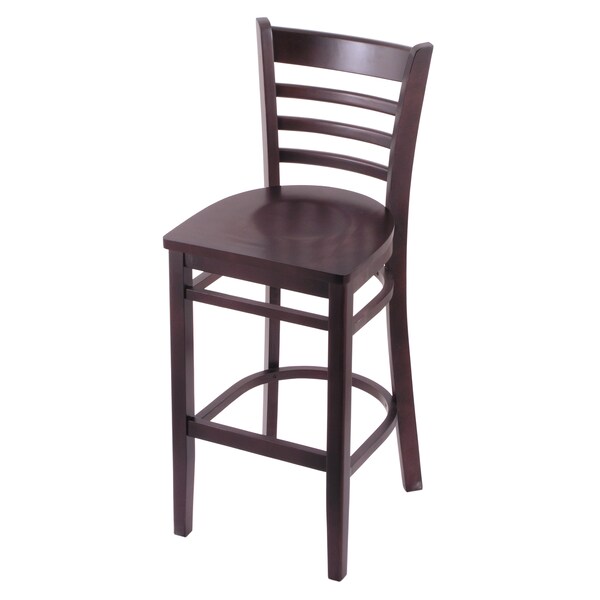 Holland Bar Stool Co 30" Bar Stool, Dark Cherry Finish, Dark Cherry Seat 314030DCDC - main